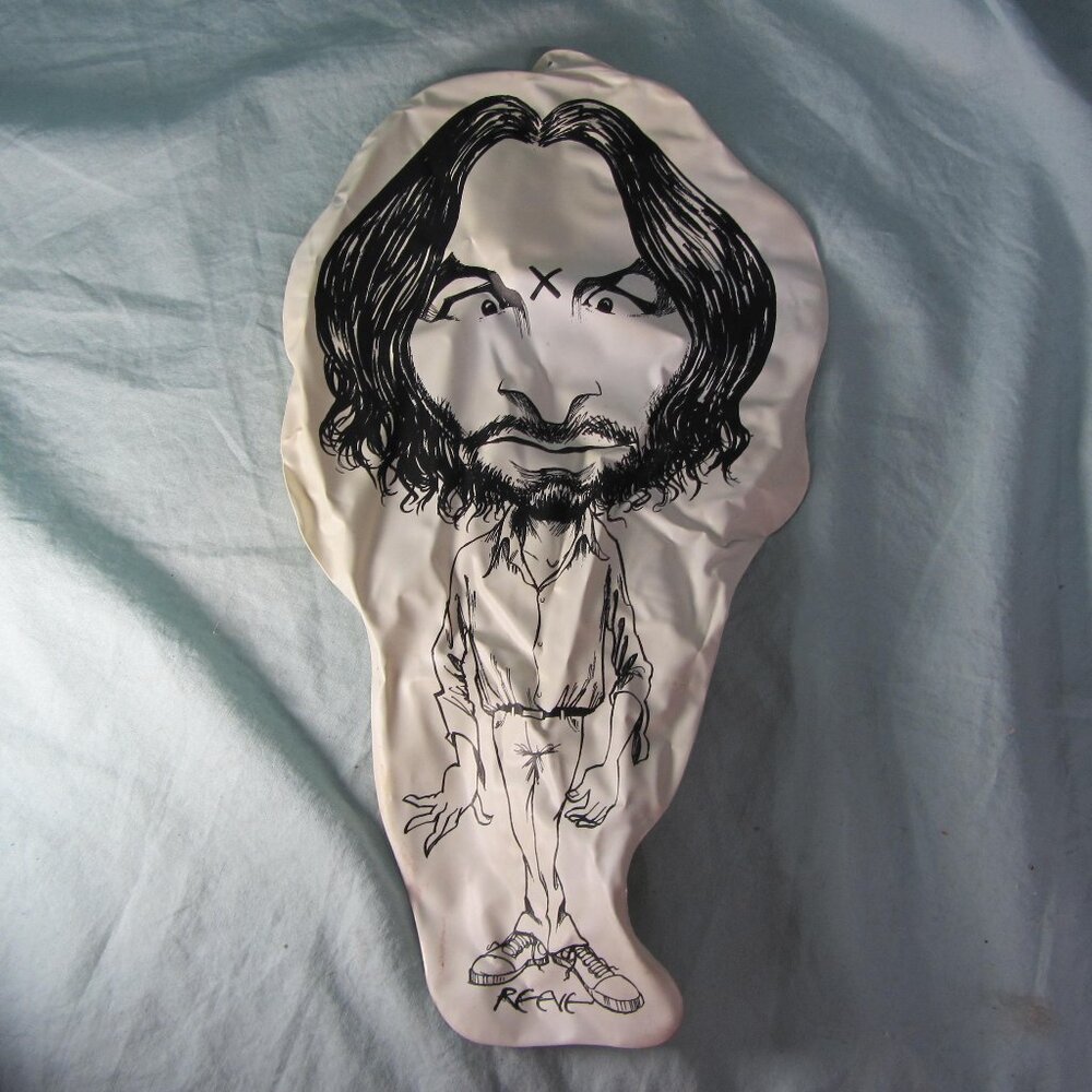 Rare Vintage 90s Charles Manson Bizarre Magazine ICONS Inflatable DOLL (T236)